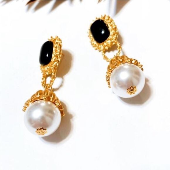 Retro pearl drop earrings A40 - Picture 6 of 9